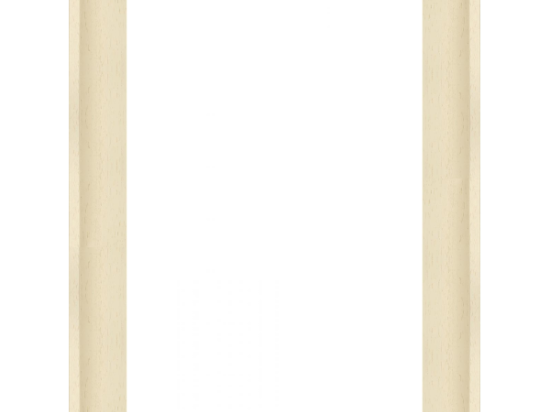 Cadre Caisse-Américaine blanc mat