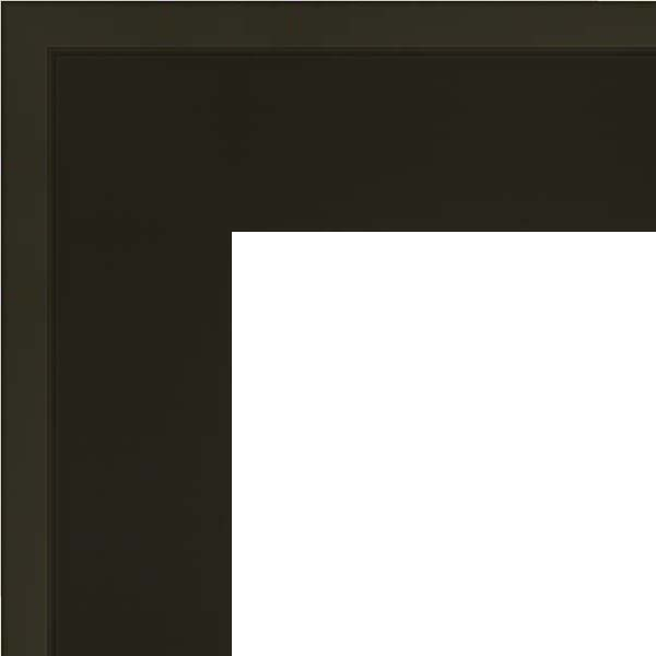Cadre Caisse américaine en bois, Satinée Noire ,Format carré 70 x