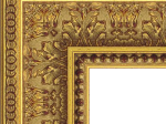 Cadre Empire 83 avec ornements décoratifs floraux dorure à la feuille de cuivre dorée
