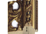 Cadre Baroque 107 sculpté et ajouré dorure à la feuille de cuivre dorée