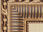 Cadre EMPIRE canaux 112 avec Marie-Louise 35 dorure à la feuille de cuivre dorée